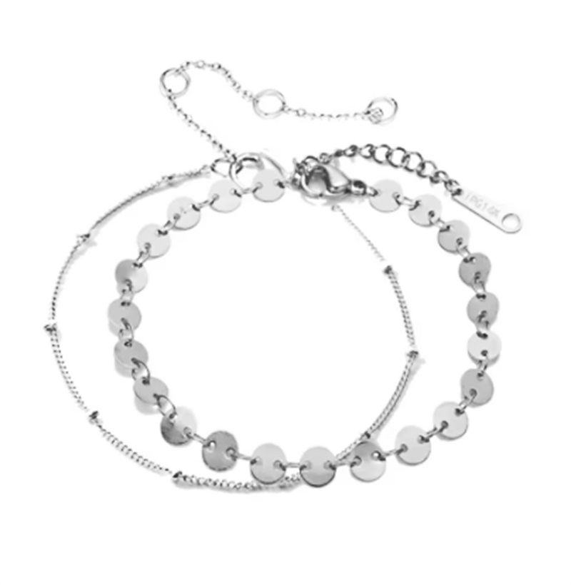 Armbandkette silber damen leselles
