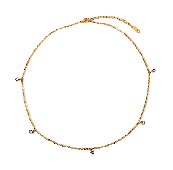 Choker Necklace ausgestellt gold damen leselles