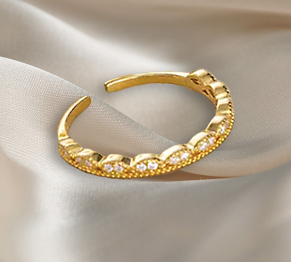 Feiner Diamant-Ring gold damen leselles