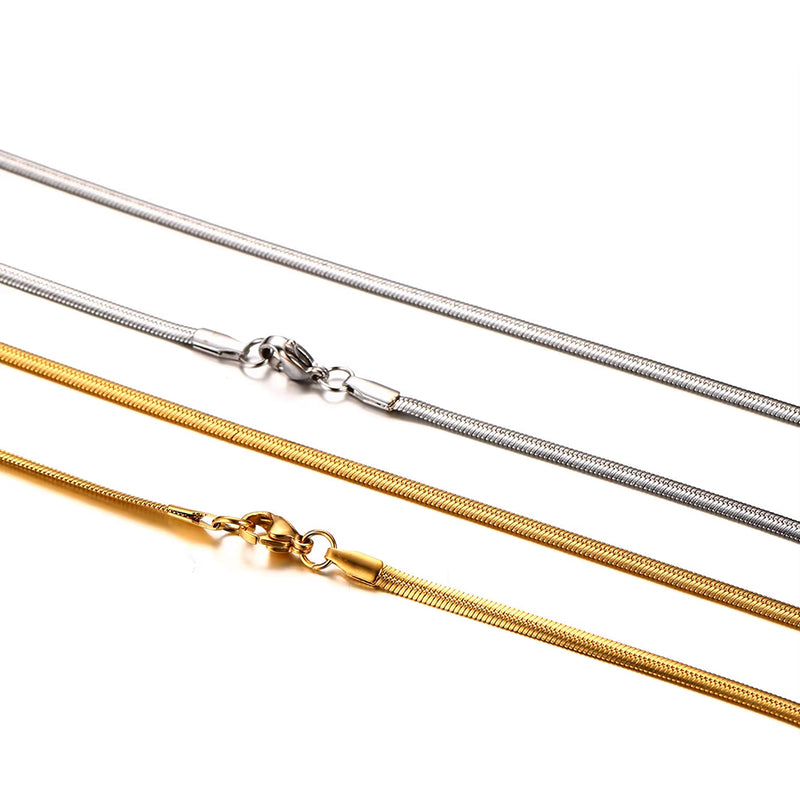 High End Schlangenkette Silber und gold damen leselles