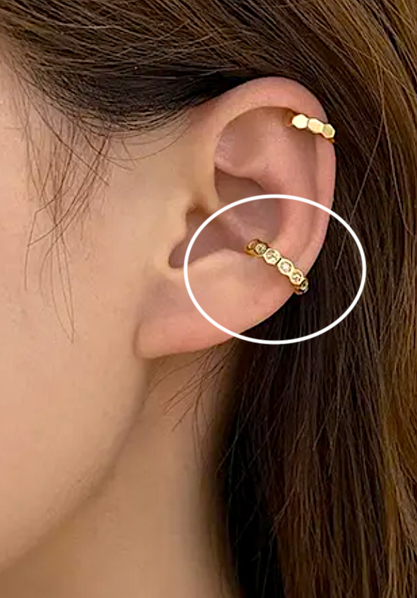 Juwelen-Ohrring gold damen leselles.