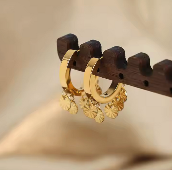 Münzen-Ohrring damen leselles