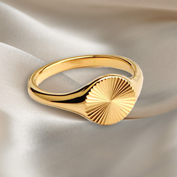 Ring mit Sonnentextur gold damen leselles