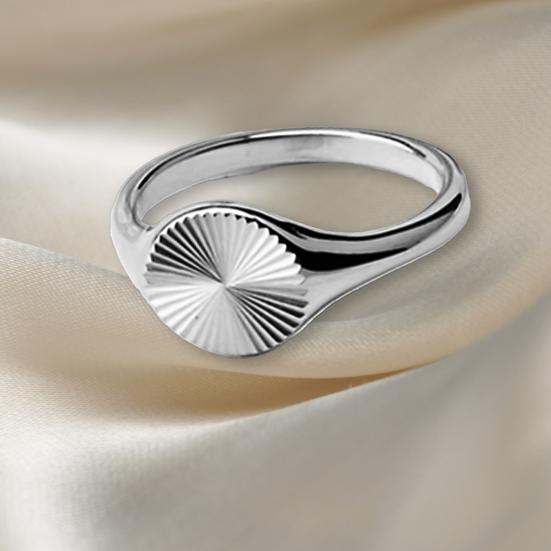 Ring mit Sonnentextur silber damen leselles