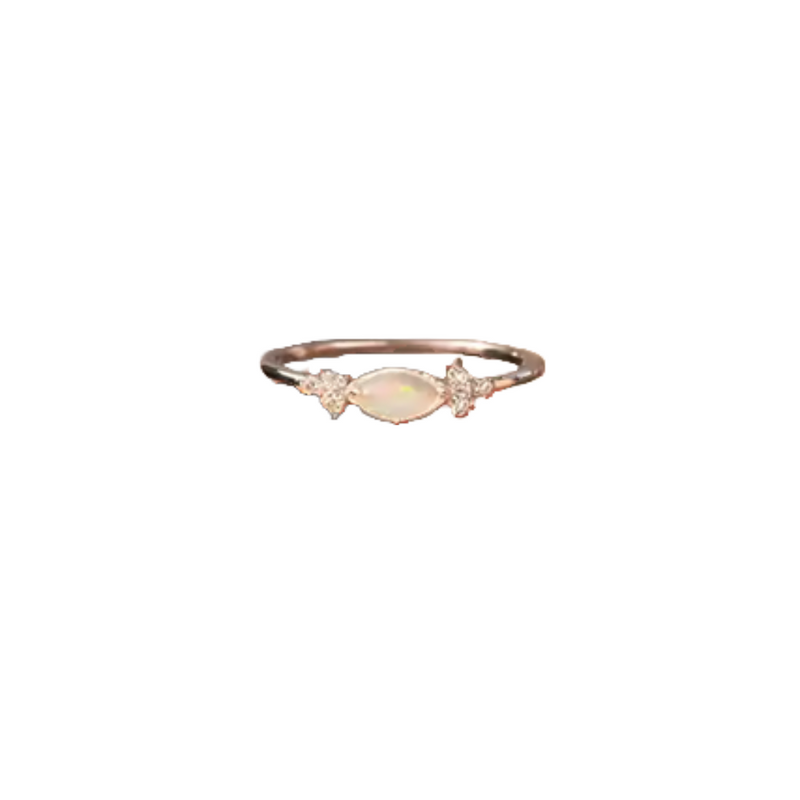 Romantischer Opalring rose damen leselles