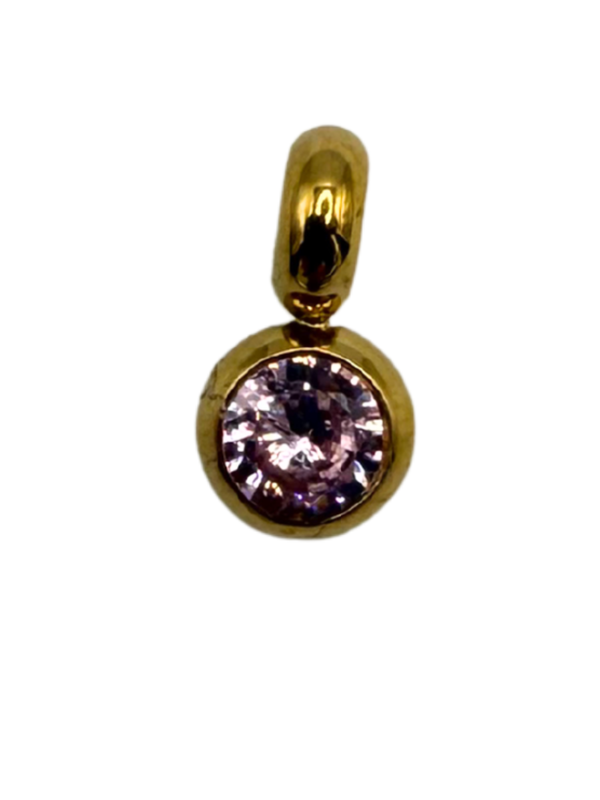 Rose Zircon Charms gold damen leselles