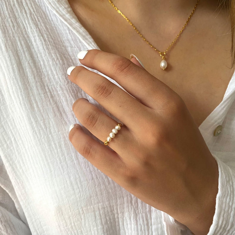 Bombshell Ring gold damen leselles nah