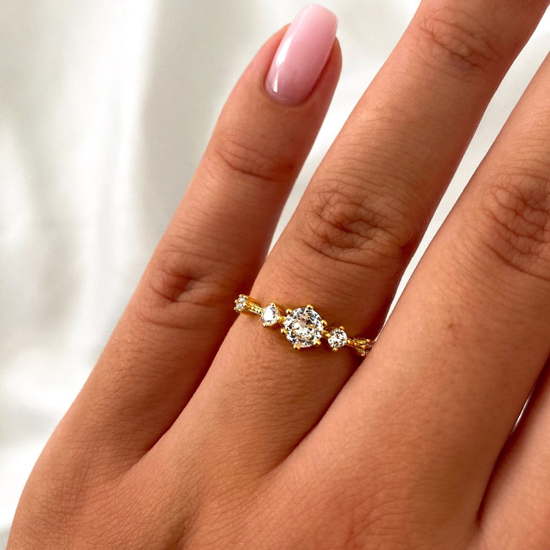 Diamond Spark Ring nah leselles damen