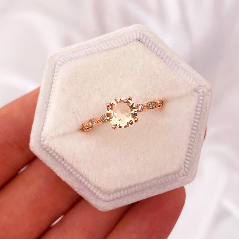 Goddess Ring rose gold damen leselles diamant