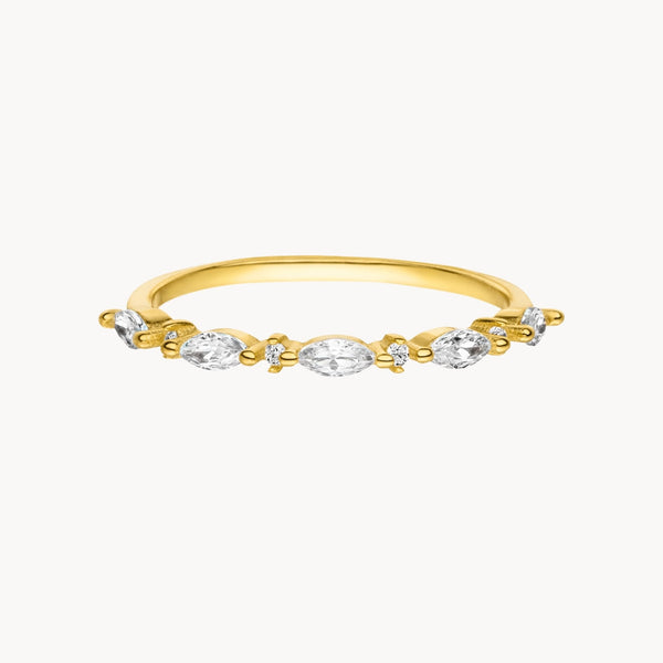 Mosaik-Ring ausgestellt gold damen leselles
