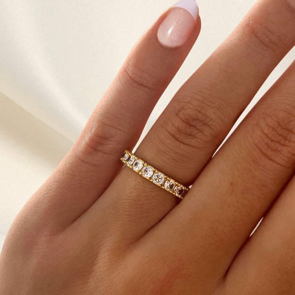 Pave-Ring nah gold damen leselles