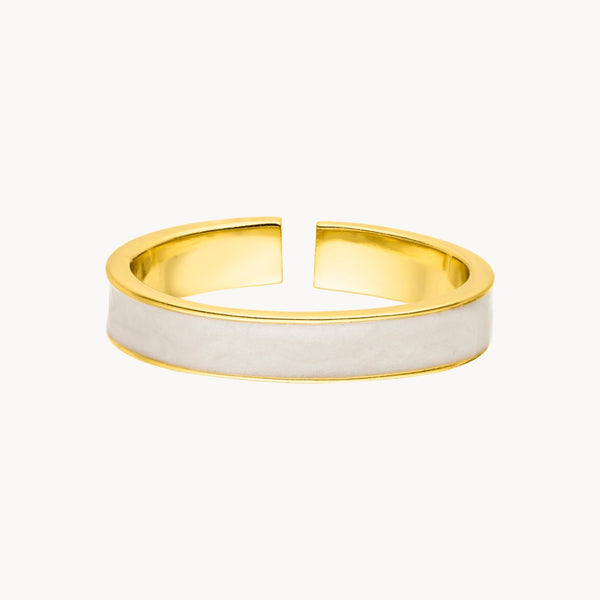 Pearl Band Ring ausgestellt damen leselles