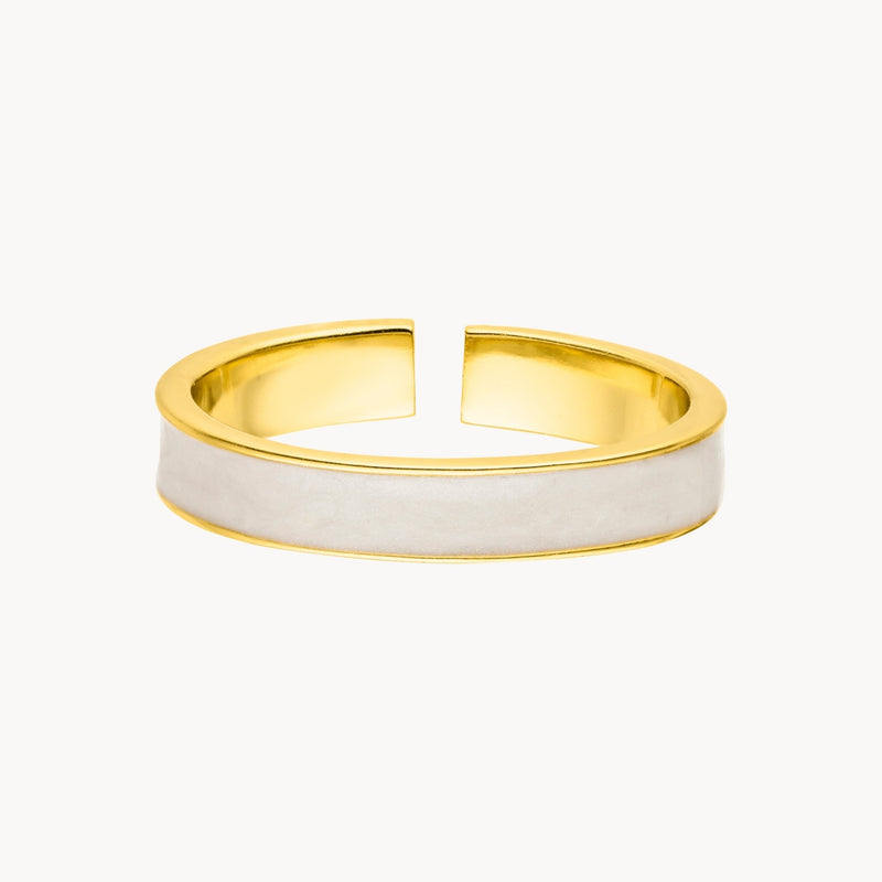Pearl Band Ring ausgestellt damen leselles
