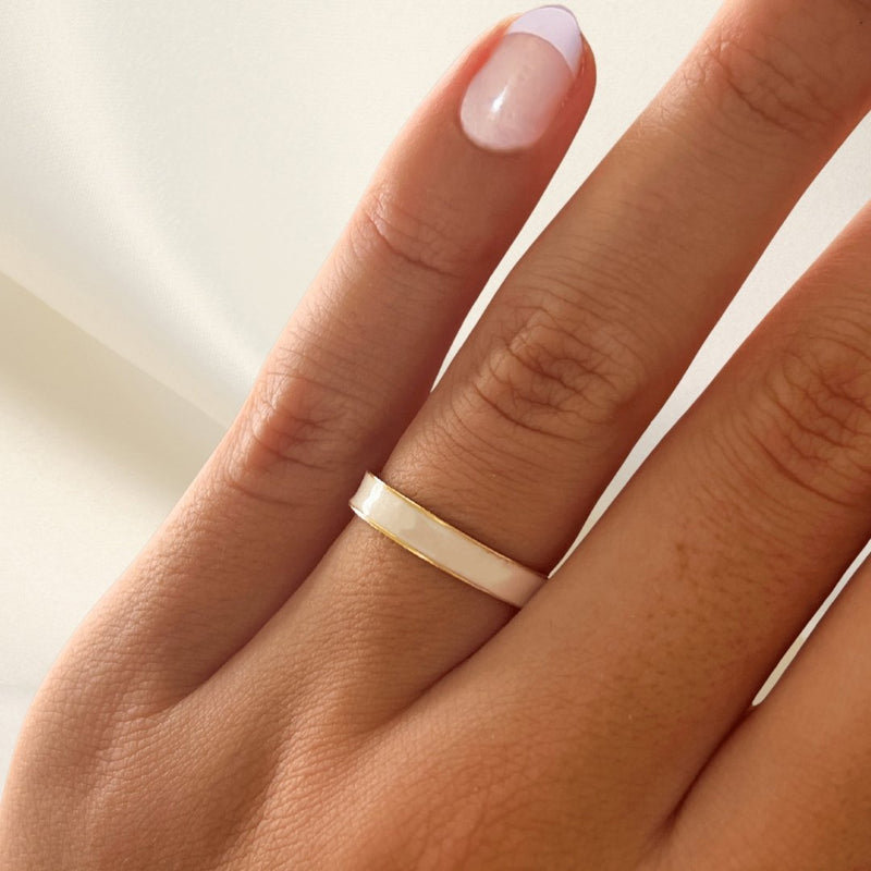 Pearl Band Ring damen leselles