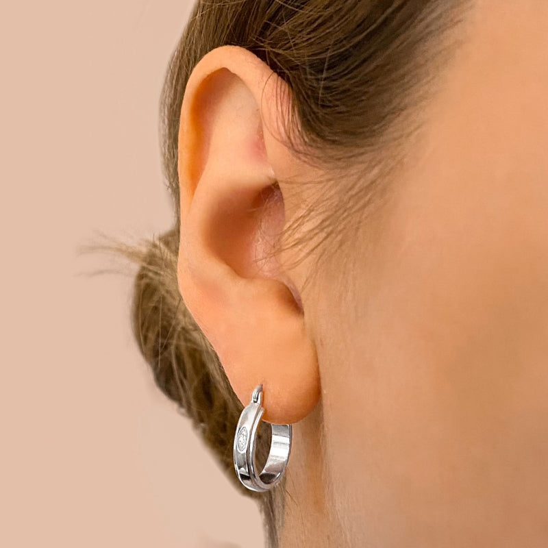 Rayon Ohrring damen leselles silber