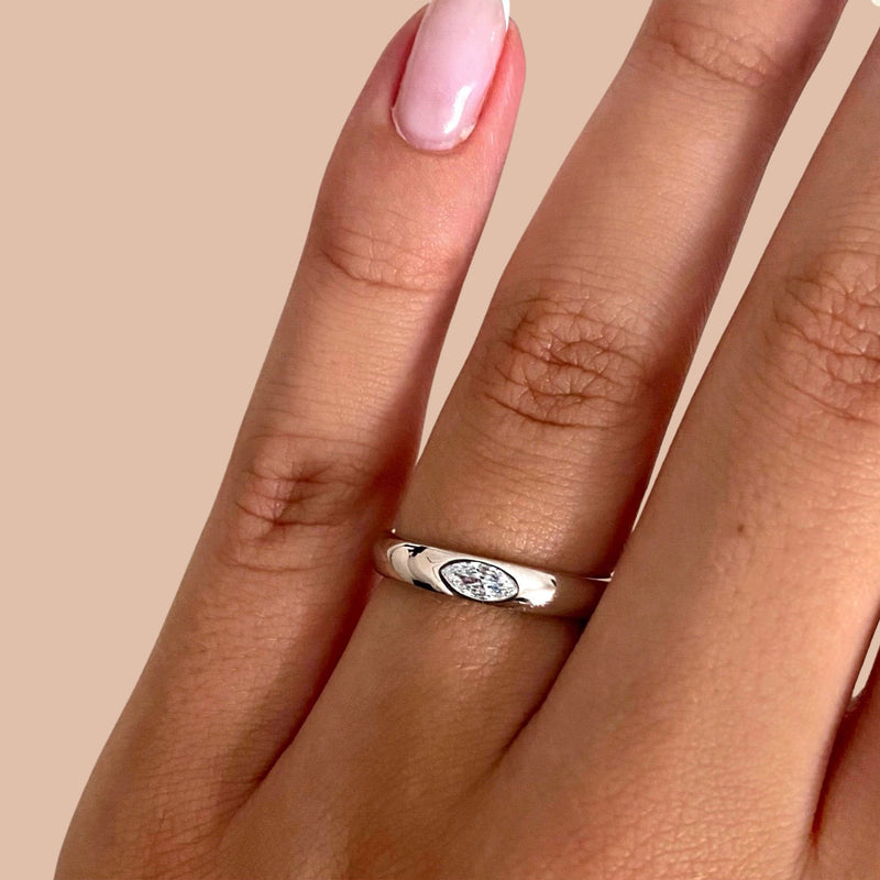 Ryon-Ring silber mit stein damen leselles