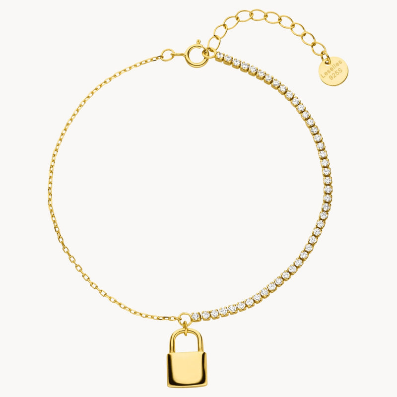 Schloss-Armband gold damen leselles ausgestellt