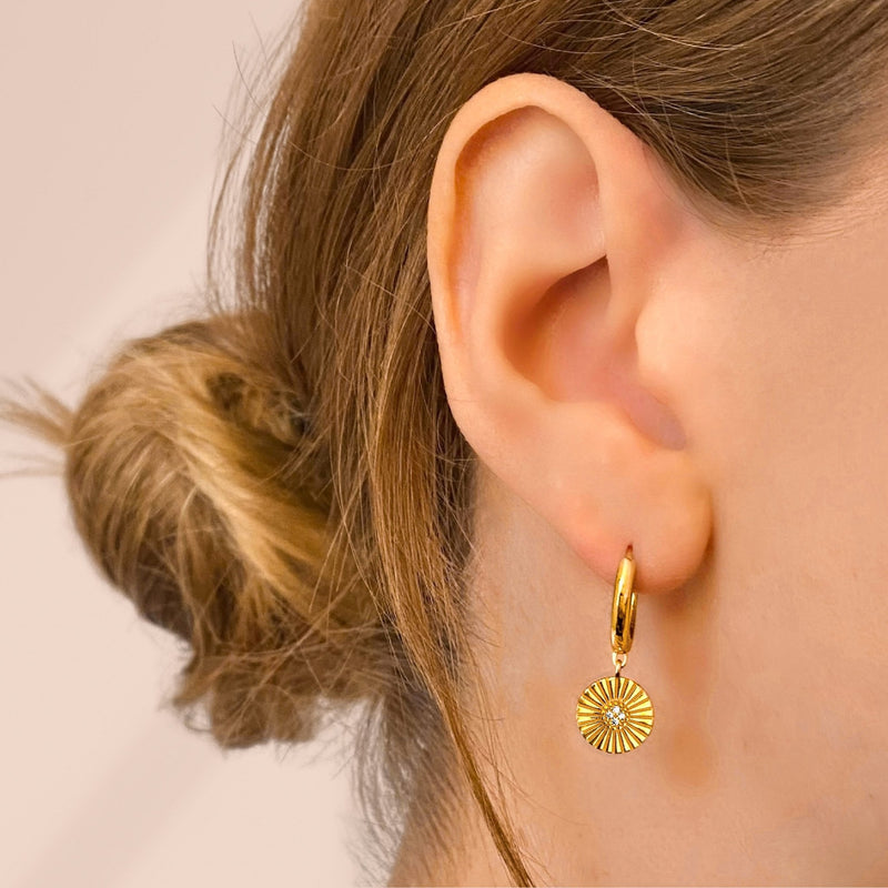 Soleil Hoops gold damen leselles