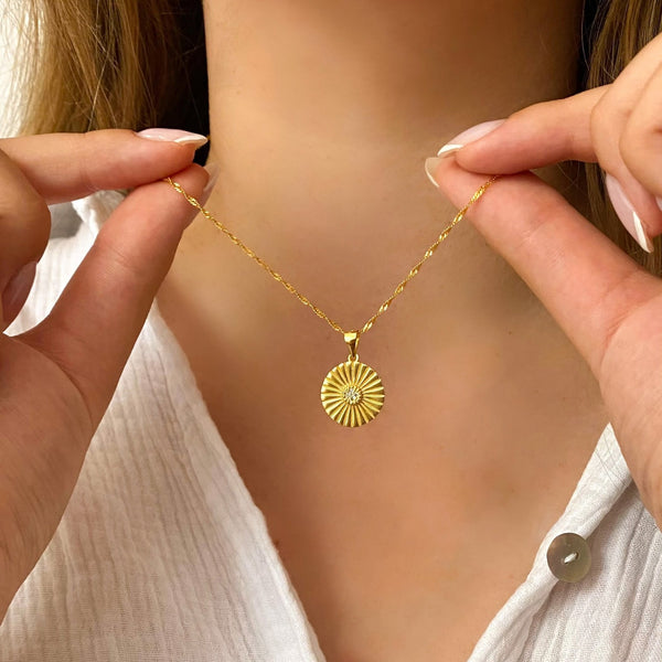 Soleil Necklace gold damen leselles