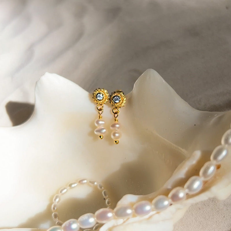 Sunkissed Ohrstecker gold ausgestellt damen leselles