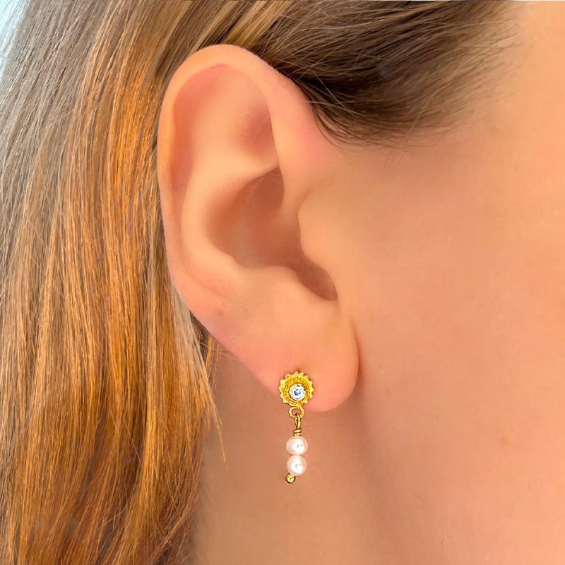 Sunkissed Ohrstecker gold damen leselles1