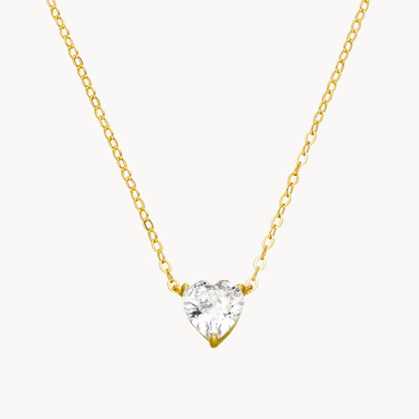 Diamond Heart Necklace - Leselles