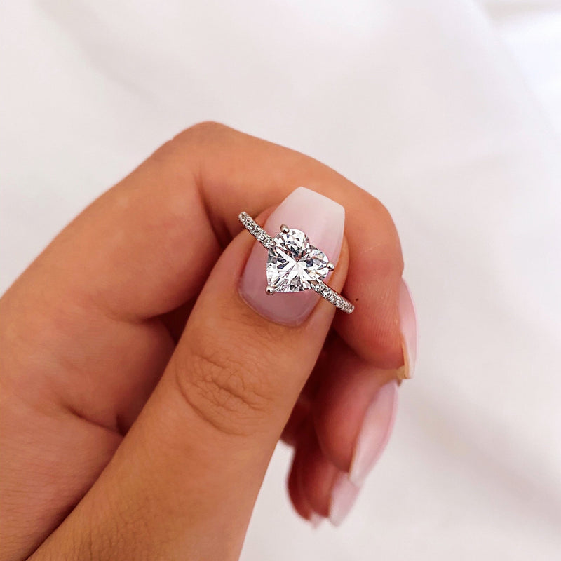 Diamond Heart Ring - Jewelryqueen.de