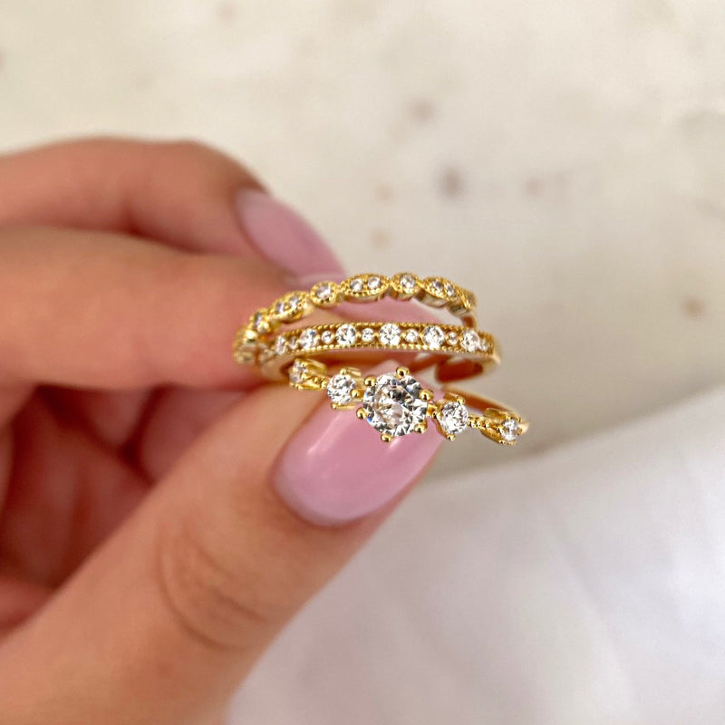 Diamond Spark Ring - Jewelryqueen