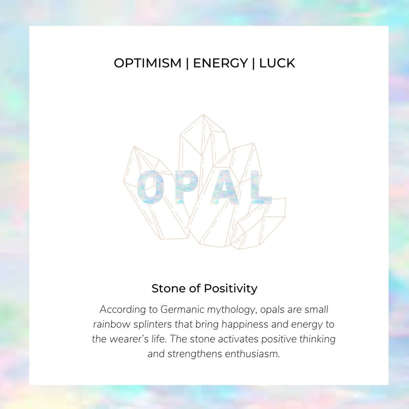 Shimmer Opal Hoops - Leselles