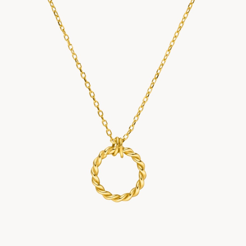 Twisted Circle Necklace - Leselles